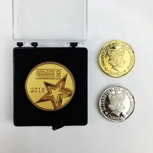 高品质定制公司标志金属999精美银纪念品硬币