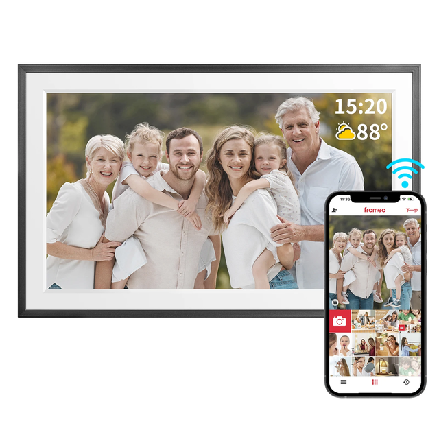 Digital Picture Frame 15.6 Inch WiFi Frameo 1920 *1080IPS HD Cloud Smart Digital Photo Frame 32GB Storage Wall Mountable