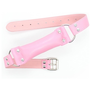 Muselière en cuir pour adulte, muselières à bouche ouverte avec barre en simili cuir, dispositifs de bondage, muselière à mors, jouets sexuels BDSM - Product Image 2