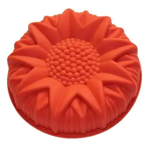 Stampi per torte grandi in Silicone fai-da-te stampi per torte a forma di corona di fiori strumenti per la cottura stampo per pasticceria per pane 3D