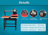 Presse à transfert thermique pneumatique de haute qualité 40x60 grand format double face ME-P4060S Fabriqué en Chine