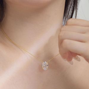 Collar de Plata de Ley 925 con Colgante Solitario de Corte Iced Out 8A, Diseño Clásico Dylam, Joyería Fina - Product Image 3