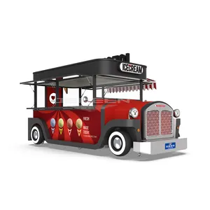 JEKEEN Disponible Pizza Móvil Fast Food Truck Square Shaved Ice Cream Truck para la venta Nuevo diseño Precio competitivo Personalizado 7m2