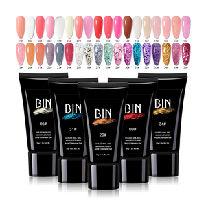 BIN Vente Chaude 15g Tube Emballage Poly Nail <span class=keywords><strong>Gel</strong></span> avec Différentes Couleurs pour Nail Art - Product Image 6