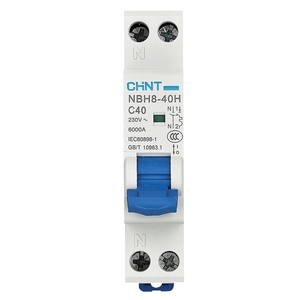 Interruptor Automático Miniatura Chint NBH8-40 NBH4-40H MCB 1P+N <span class=keywords><strong>DPN</strong></span> 1A 2A 3A 4A <span class=keywords><strong>6A</strong></span> 10A 16A 20A 25A 32A 40A Chnt NBH8 - Product Image 2