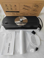 Mini Sellador al Vacío Automático con Cortador Integrado, Modo Seco/Húmedo, Función de Pulso, Puerto de Vacío, Bajo Ruido, para Alimentos Sous Vide