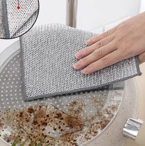 Nuevas toallitas plateadas mejoradas <span class=keywords><strong>Trapo</strong></span> de limpieza individual <span class=keywords><strong>Rejilla</strong></span> de <span class=keywords><strong>trapo</strong></span> de cocina - Product Image 1
