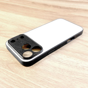 Coque de téléphone vierge en TPU pour sublimation pour iPhone 17 Pro Max, avec cadre de caméra floqué et insert en aluminium, impression personnalisée DIY, antichoc - Product Image 5