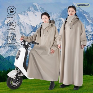 Haute qualité à capuche adulte imperméable <span class=keywords><strong>pluie</strong></span> Cape EVA hommes et femmes réutilisable Cape manteau Portable voyage extérieur imperméable veste - Product Image 6
