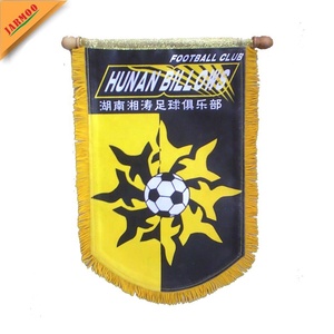 Banderín de tela satinada Banderines deportivos colgantes Banderas con técnica de impresión por sublimación para seguro agrícola automotriz - Product Image 3
