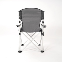 Chaise de plage pliable durable en polyester 600D avec revêtement PVC, structure métallique, capacité de 150 kg, design moderne avec porte-bouteille