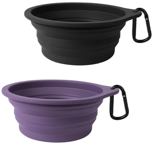 Mangkuk Anjing Silikon Lipat Portabel, Tempat Minum Hewan Peliharaan untuk Perjalanan, Jalan-jalan, Berkemah - Product Image 5