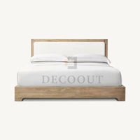Neu Aktualisiert Modern Massive Eiche Holz Kingsize-Bett Eiche Schlafzimmer möbel Apartment Hotel Bett