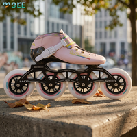 Patins à roulettes professionnels SeeMore, 3/4 roues en PU, chaussures de patinage en ligne, bottes en fibre de carbone 7 couches, chaussures de patins à vitesse