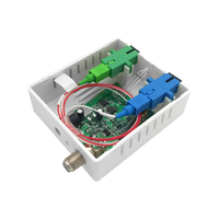 Nodo FTTH con Receptor Óptico WDM, Señal Óptica SC APC/UPC a RF, Fibra Única con WDM