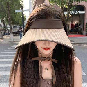 หมวกกันแดดปีกกว้างสำหรับผู้หญิง ปีกกว้าง พับได้ ระบายอากาศได้ดี ป้องกันแสงแดด สำหรับการขี่จักรยาน ใช้กลางแจ้ง - Product Image 2