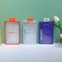 Boîte d'emballage cadeau universelle portable en carton rigide orange et blanc pour téléphones et appareils électroniques, avec conception de logo personnalisé