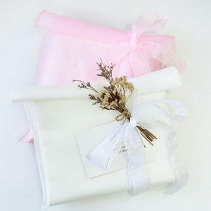 En gros, Sacs enveloppe en organza de soie écologiques et durables pour le rangement de vêtements et foulards, en fil mat, 7 pouces, personnalisables - Product Image 4