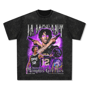 Camiseta Retro de Manga Corta para Hombre y Mujer, Estilo <span class=keywords><strong>Morant</strong></span>, del Jugador de Baloncesto <span class=keywords><strong>Ja</strong></span> <span class=keywords><strong>Morant</strong></span> - Product Image 5