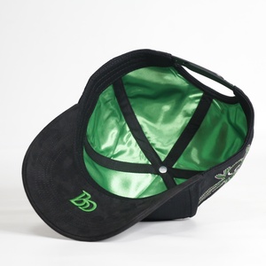 Gorra de Béisbol Snapback de 5 Paneles de Alta Calidad ODM OEM con Bordado 3D Luminoso de Telaraña, Gorra de Gamuza - Product Image 6
