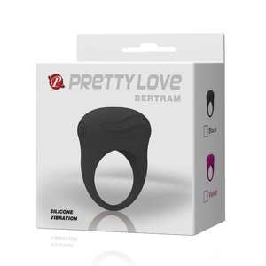Anello <span class=keywords><strong>Vibrante</strong></span> per Pene in Silicone Nero Super Morbido Pretty Love per Stimolazione Maschile - Product Image 6