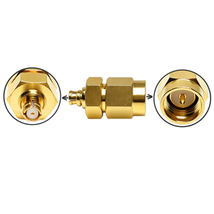 Adaptateur SMA mâle vers <span class=keywords><strong>SMP</strong></span> femelle, micro-interface pour modules micro-ondes haute densité, carte de test et mesure en laboratoire - Product Image 1