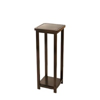 Support à plantes en bois massif avec étagère, support moderne pour pots de fleurs pour salon, balcon, étagère de présentation de plantes robuste