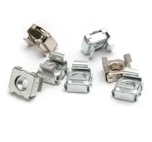 M3 to M6 Stainless Steel Hex Bolts Square Cage Nut Fasteners with 55mm Length Plain Polished Finish SS201 SS304 SS316 SS316L