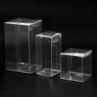 Boîtes d'emballage en plastique PVC transparent, vente directe d'usine, boîtes d'emballage de vente au détail en plastique PET RPET hautement transparentes