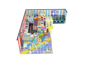 Équipement de terrain de jeu intérieur éducatif pour enfants POKIDDO pour écoles préscolaires-parc d'attractions Naughty Castle jeu de tir en mousse souple - Product Image 2