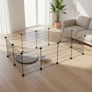 Vente en gros d'usine, vente chaude, parc <span class=keywords><strong>pour</strong></span> <span class=keywords><strong>chien</strong></span> DIY, clôture en métal solide et respirante <span class=keywords><strong>pour</strong></span> chats, petits animaux, <span class=keywords><strong>enclos</strong></span> de sécurité <span class=keywords><strong>pour</strong></span> animaux de compagnie, <span class=keywords><strong>enclos</strong></span> d'exercice - Product Image 1