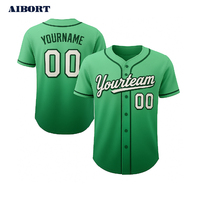 Aolan Jersey bisbol gradien kustom, seragam sublimasi nomor nama dibuat sesuai pesanan untuk Teamwear