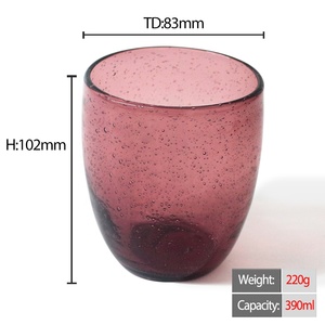 LANGXU فاخر فريد تصميم جديد ملون مخصص فقاعة مصنوعة يدويًا عالية الجودة لهدايا الحفلات الشرب - Product Image 5