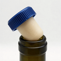 Bouchon de bouteille de vin en forme de T personnalisable, anti-fuite, avec capuchon d'étanchéité en plastique