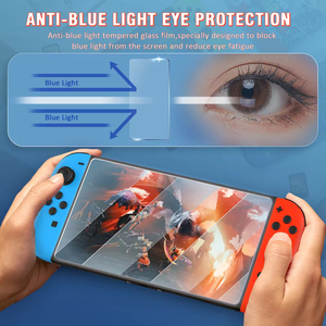 Cómodo protector de pantalla para experiencia de juego, película antiluz azul sin burbujas suave, protección ocular larga para Nintendo Switch - Product Image 2