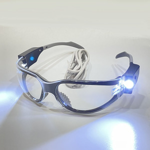 <span class=keywords><strong>ANSI</strong></span> Z87.1标准防滑耐冲击防护眼镜内置可充电发光二极管安全眼镜 - Product Image 1