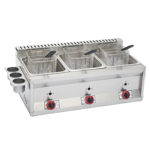 Nouvelle friteuse à gaz industrielle de comptoir pour usage commercial, friteuse à beignets/frites/gâteaux - Product Image 1