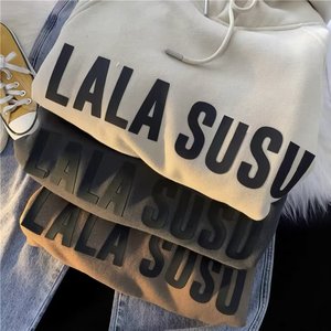 Sweat à capuche décontracté et tendance en polaire, style américain ample, rétro, populaire auprès des jeunes, pour garçons - Product Image 2
