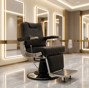 Custom Durable Black Hair Salon <b>Chair</b> Wholesale Luxury <b>Vintage</b> Barber <b>Chair</b> for Hair Salon - Product Image 1