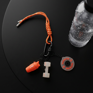 Porte-clés Passion Sports avec pendentif haltère shaker, mousqueton, en plastique léger, accessoire de mode - Product Image 4