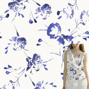 Ánh <span class=keywords><strong>S</strong></span>áng Trọng Lượng 95G Satin Dệt Tùy Chỉnh Hoa In Kỹ Thuật <span class=keywords><strong>S</strong></span>ố 95% Polyester 5% Spandex Lụa Satin Vải Cho Tops Đồ Ngủ Ăn Mặc - Product Image 1