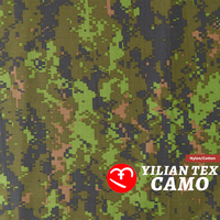 Tissu de camouflage CADPAT, forêt numérique et suppression IR, 65/35 NyCo Ripstop, DWR 5000 mm pour équipement tactique et vêtements de plein air