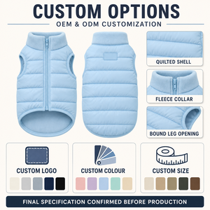 Combinaison matelassée pour chien, en polaire, col haut, sans manches, pour Boston Terrier et chiens de petite race - Product Image 2