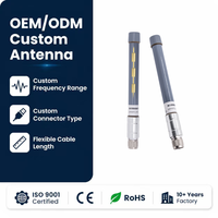 Antenne WiFi double bande 8dBi verticale omnidirectionnelle en FRP argenté MIMO 2.4/5.8GHz pour communication extérieure avec connecteur N femelle