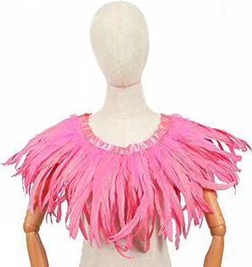 35-40cm(14-16 '') B & D dài Rooster lông rìa vải ren TRIM cho lễ hội lông Ba lô - Product Image 1