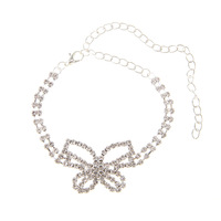 Mode papillon plage robe strass chaîne cheville bracelet en gros N241293