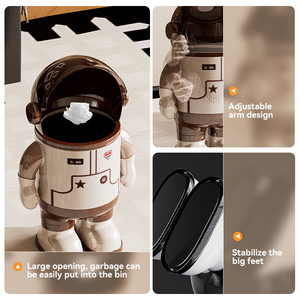 Cubo de Basura de Plástico Abierto con Diseño de Astronauta de Doble Capa, Estilo Xinhang <span class=keywords><strong>Newlife</strong></span> - Product Image 6