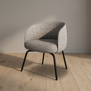 Modern <b>Upholstered</b> Fabric Dining <b>Chair</b> With Metal Legs Home Furniture - Product Image 3
