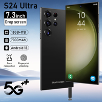 Teléfono Móvil S24 Ultra Movil5G Barato al por Mayor, 7.3 Pulgadas, 8000 mAh, 16 GB, 1 TB, Pantalla Completa, Versión Global, OTG HD CE