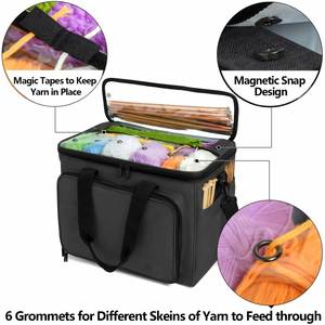 Organizador Grande para Almacenamiento de Hilo, Bolsas y Estuches para Ganchillo, Bolsas para Hilo de Ganchillo, Estuche para Agujas de Tejer - Product Image 2
